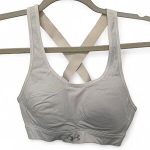 Under Armour White Crisscross Straps Sports Bra Size XS